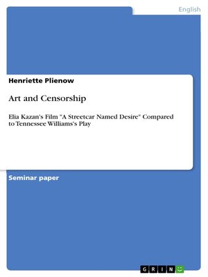 cover image of Art and Censorship